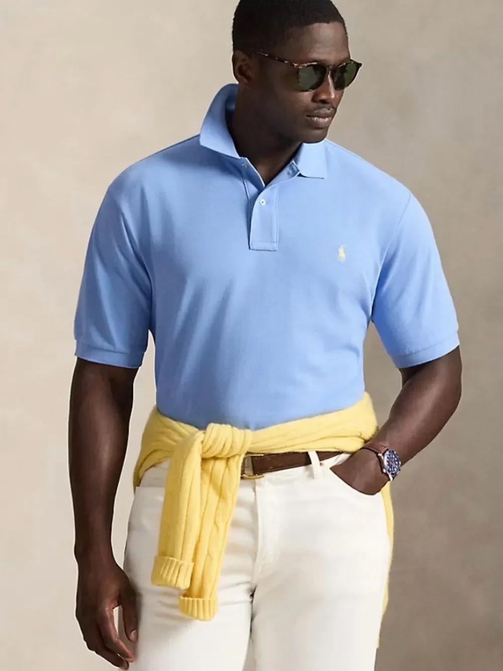 Polo Ralph Lauren Men’s Iconic Mesh Polo Shirt Bristol Blue 3XLT Big & Tall NWT